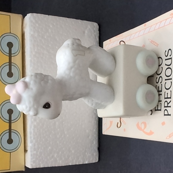VGT, Precious Moments 'Happy Birthday Little Lamb #1 Enesco All Aboard . - Picture 2 of 7